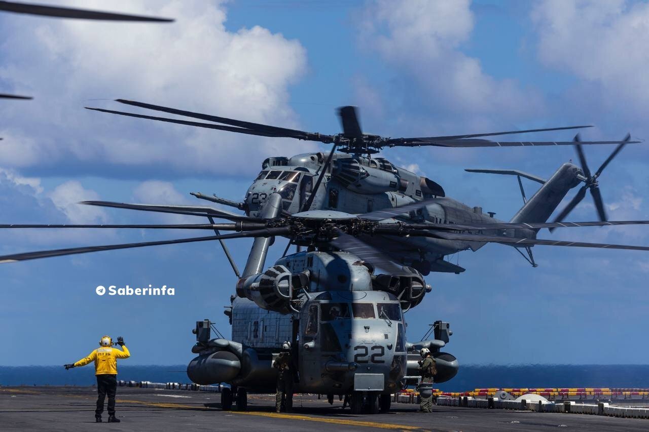 قدرتنمایی بالگردهای سنگین آمریکا + تصاویر | زنگ خطر حمله به ونزوئلا به صدا درآمد