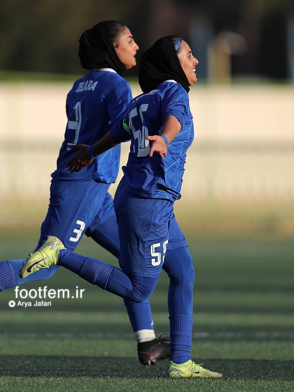 شادی بانوان آبی‌پوش بعد از به ثمر رساندن اولین گل جنجال آفرین شد | تصاویر