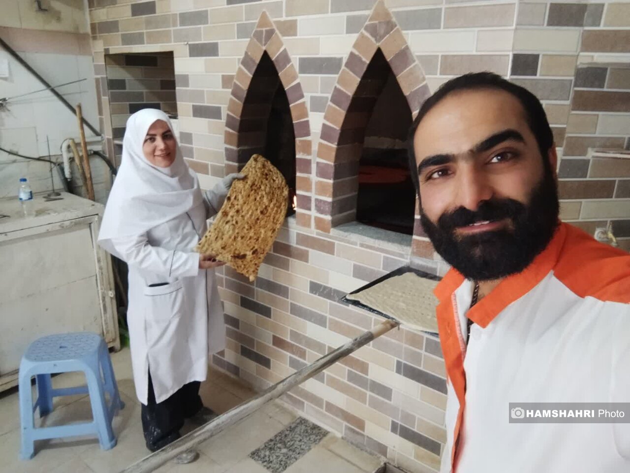 نانوایی خانوادگی در قم