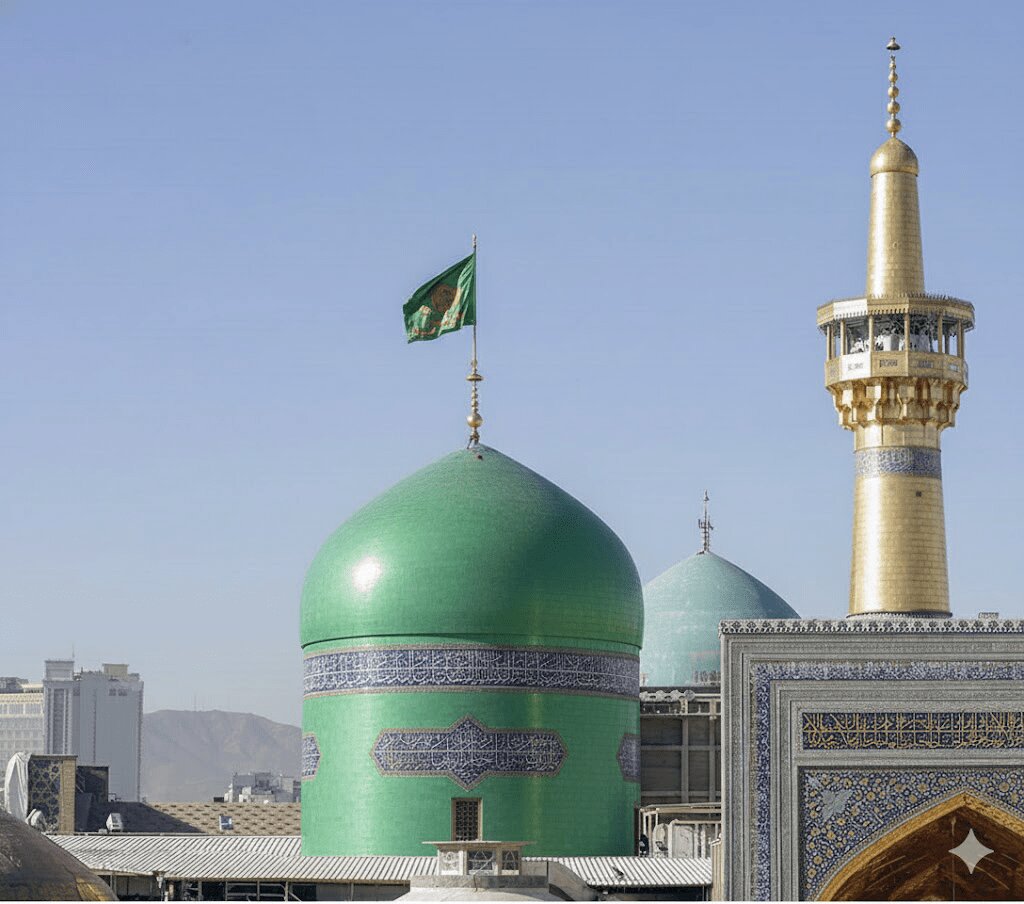 میدانستید زمانی گنبد حرم امام رضا (ع) سبز رنگ بوده؟ ؛ تصویر هوش مصنوعی را ببینید