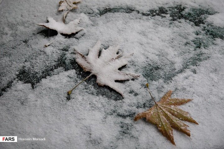 آبان ماه سال ۱۳۹۸ تهران روز برفی