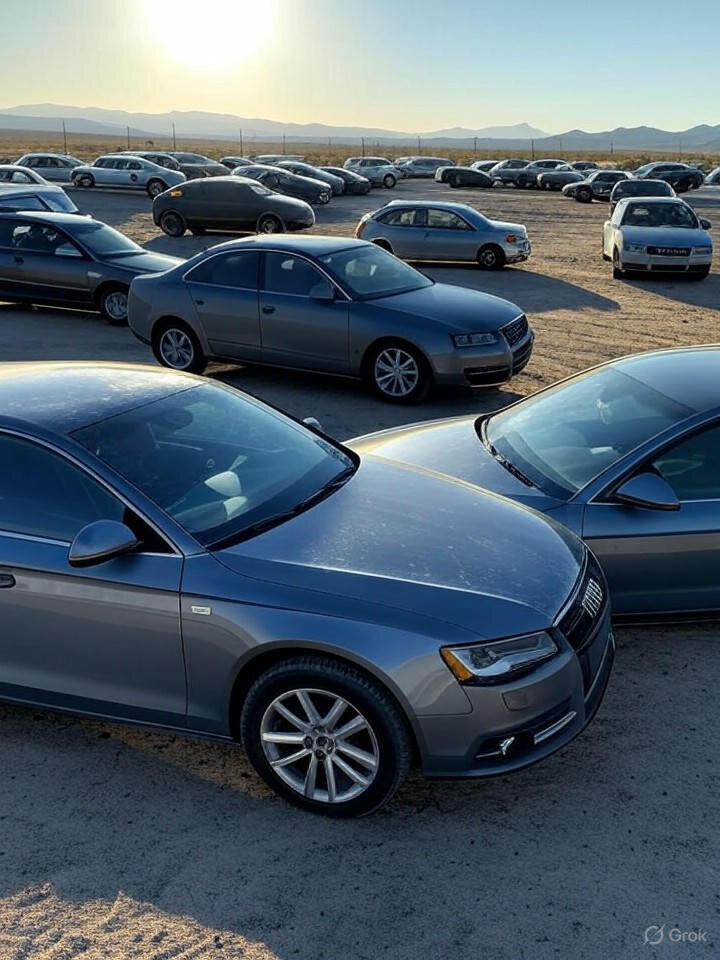 این جا گورستان ۳۵۰ هزار خودروی صفر و کم کارکرده است | تصاویر