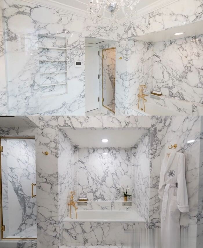 حمام تاریخی کاخ سفید به دستور ترامپ بازسازی شد! | تصاویر