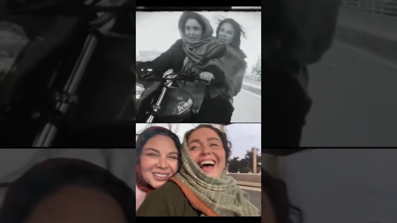 موتورسواری ژاله صامتی و شهره سلطانی | هیجان جالب آنها را ببینید