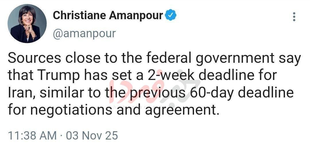 توییت فیک از مجری سی‌ان‌ان برای فضاسازی روانی در ایران + عکس