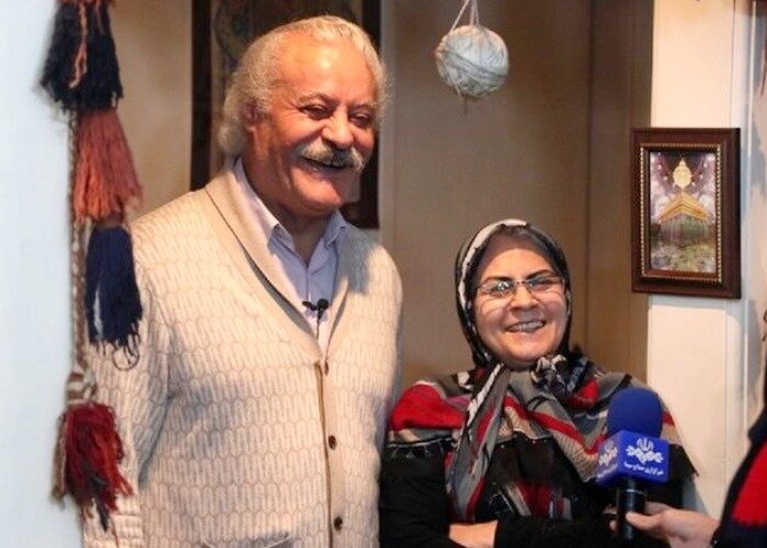 جهانبخش سلطانی و همسرش
