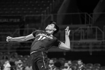 حرکت زیبای دختران والیبالیست به یاد صابر کاظمی | عکس