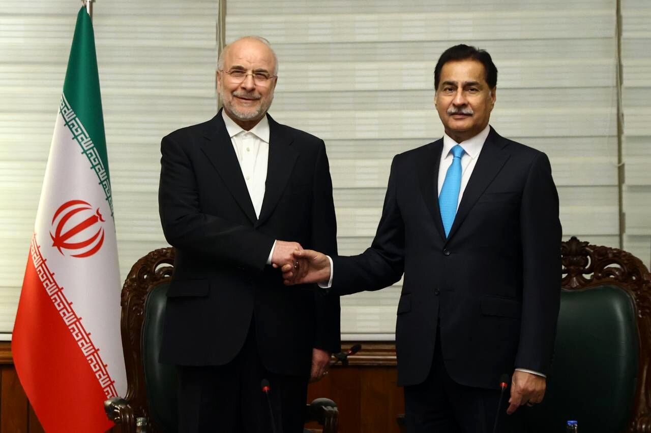 هدیه نفیس دکتر قالیباف به رئیس مجلس پاکستان + ویدئو