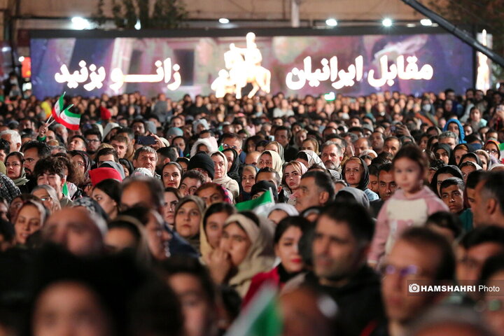 والرین امشب در میدان انقلاب مقابل اقتدار ایرانیان زانو زد