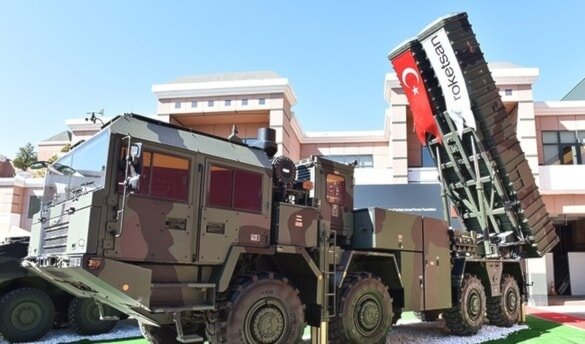 اولین موشک میان برد ترکیه به میدان آمد