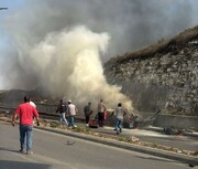 ترور در جنوب لبنان + عکس؛ حمله پهپادی اسرائیل به یک خودرو