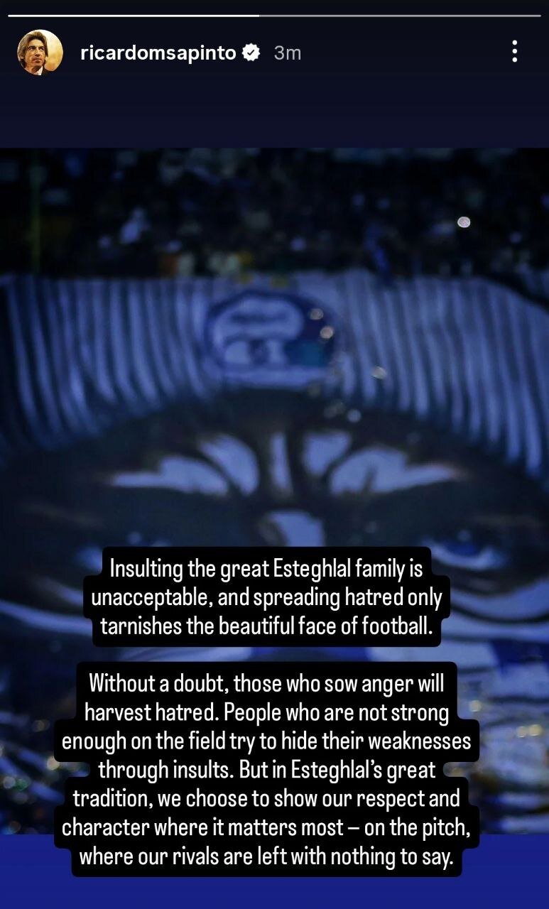 پاسخ تند ساپینتو به پرسپولیس؛ در زمین رقیب ما نیستید و ...