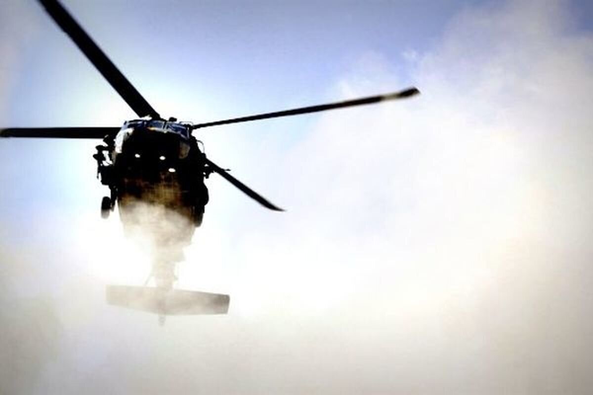 لحظات پایانی سقوط بالگرد روسیه در ساحل خزر | ۵نفر کشته شدند