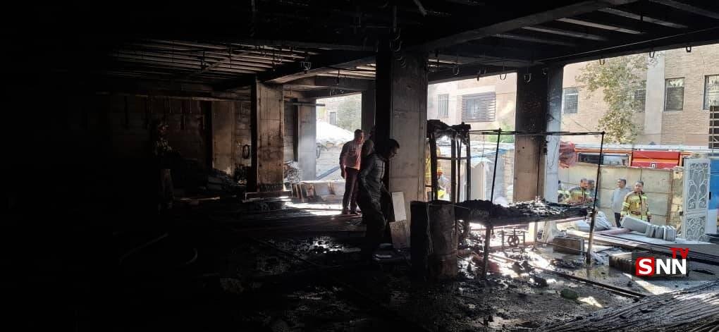 نخستین تصاویر از خانهای که امروز دچار حریق شد+ ویدئو