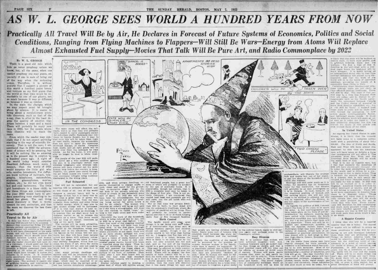 تصور مردم یک قرن پیش از سال ۲۰۲۴ چه بود؟ | عکس