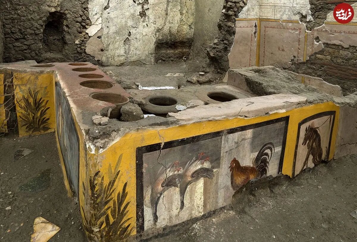 این اغذیه‌فروشی بعد از ۲ هزار سال از زیر خاک بیرون آمد | تصاویر