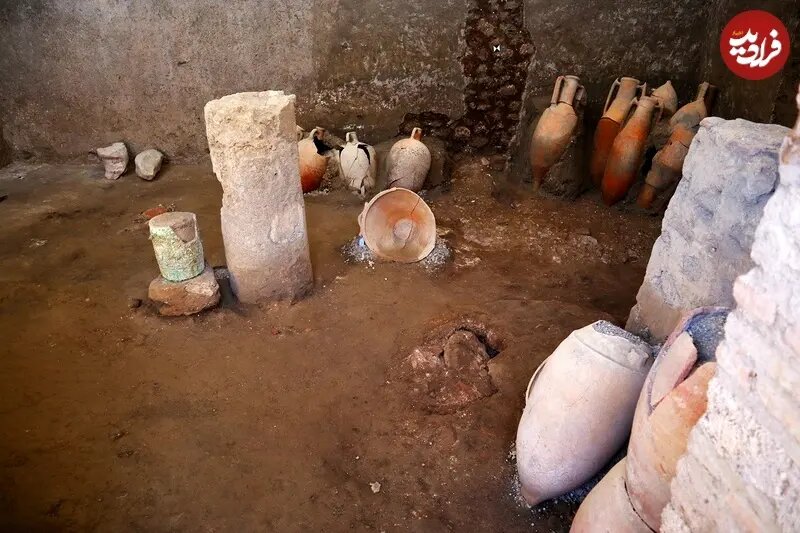 این اغذیه‌فروشی بعد از ۲ هزار سال از زیر خاک بیرون آمد | تصاویر