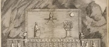 کهن‌ترین نقاشی مقبره شاهان در تخت جمشید | وقتی آرامگاه‌ها دست‌نخورده بودند | عکس