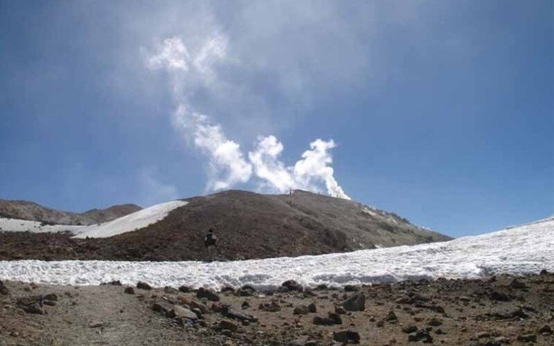 فوران زیبایی از کوههای آتشفشانی در ایران