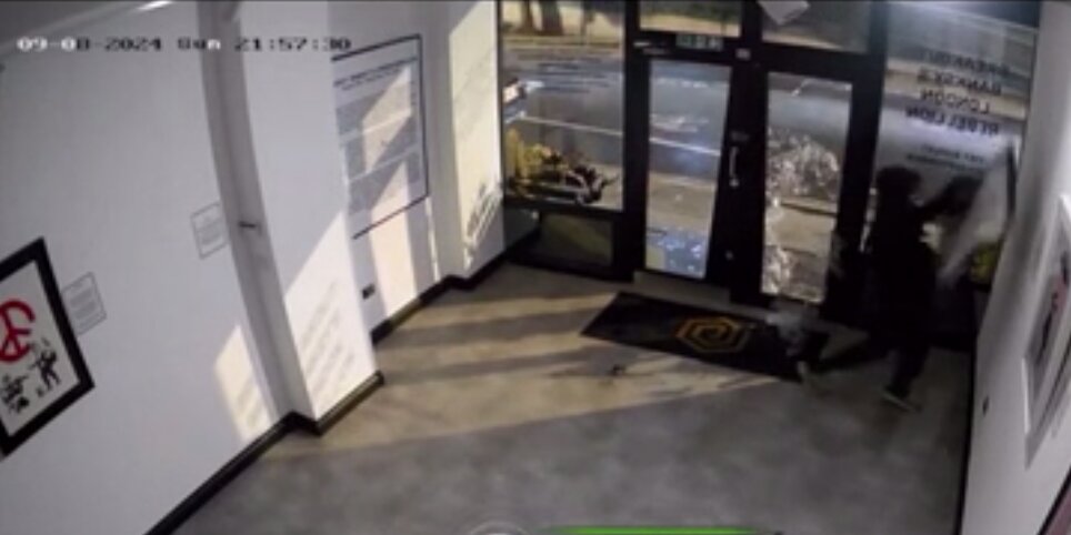 چکش‌کاری دزد برای سرقت تابلوی ۳۶۰ هزار دلاری!  | تصاویر دوربین مداربسته از سارق و اثر هنری در خیابان