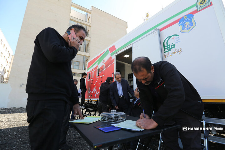 راه اندازی اولین مرکز تعویض پلاک سیار خودرو در شمال شرق تهران