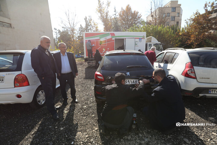 راه اندازی اولین مرکز تعویض پلاک سیار خودرو در شمال شرق تهران