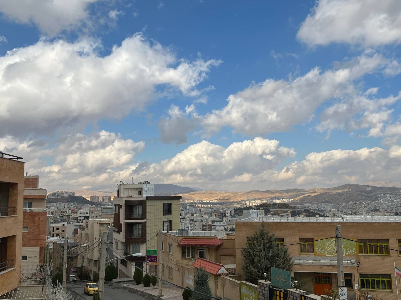 آسمان این شهر کشورمان کارت پستالی شد | تصاویر