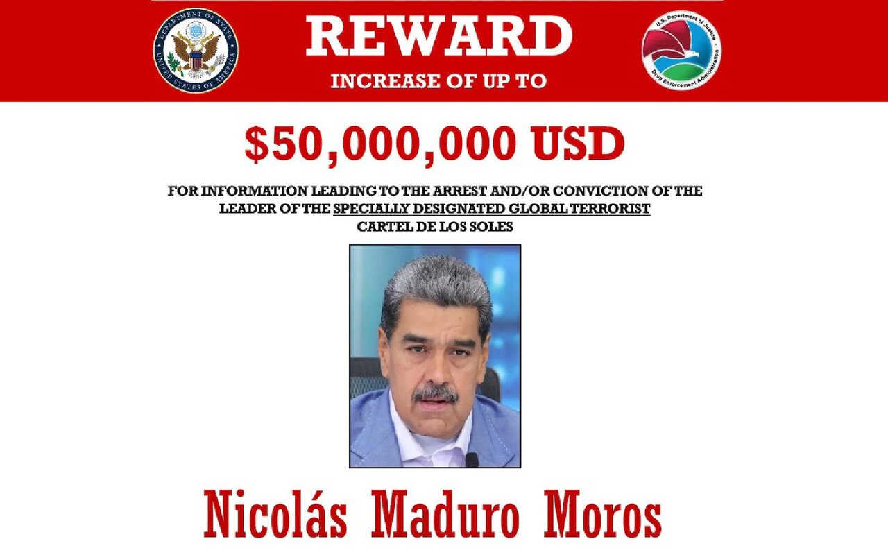 ۵۰۰۰۰۰۰۰ دلار جایزه برای دستگیری رئیس جمهور | تلگراف: این تنش به رویارویی نظامی می‌انجامد