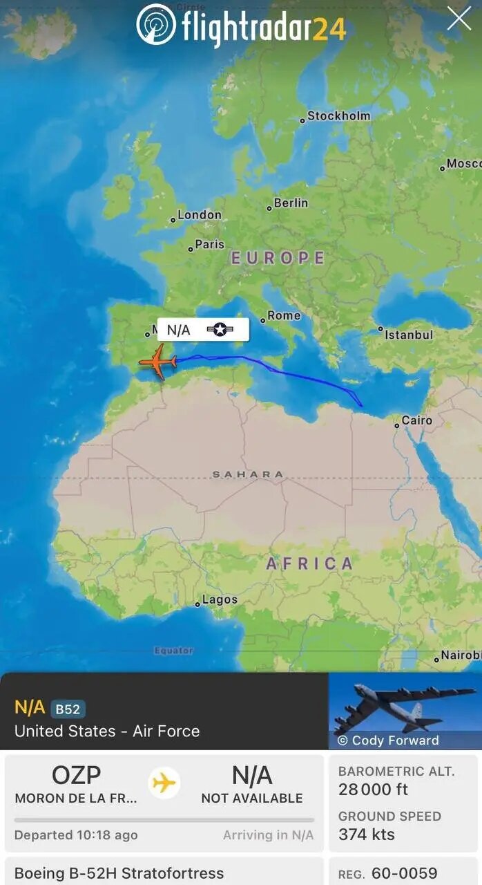 بمب افکن‌های B-۵۲ آمریکایی بر فراز خلیج فارس چه می‌کنند؟ | تصاویر