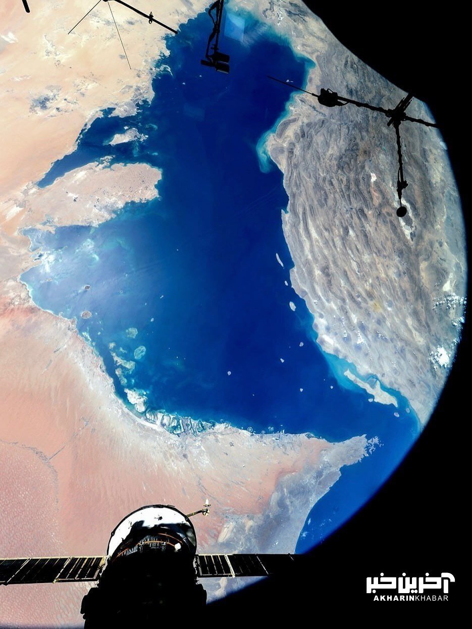 خلیج فارس و تنگه هرمز از ایستگاه بین المللی فضایی | تصاویر