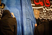 بانوان مشهدی حرم مطهر امام رضا(ع) را سیاه پوش کردند | تصاویر