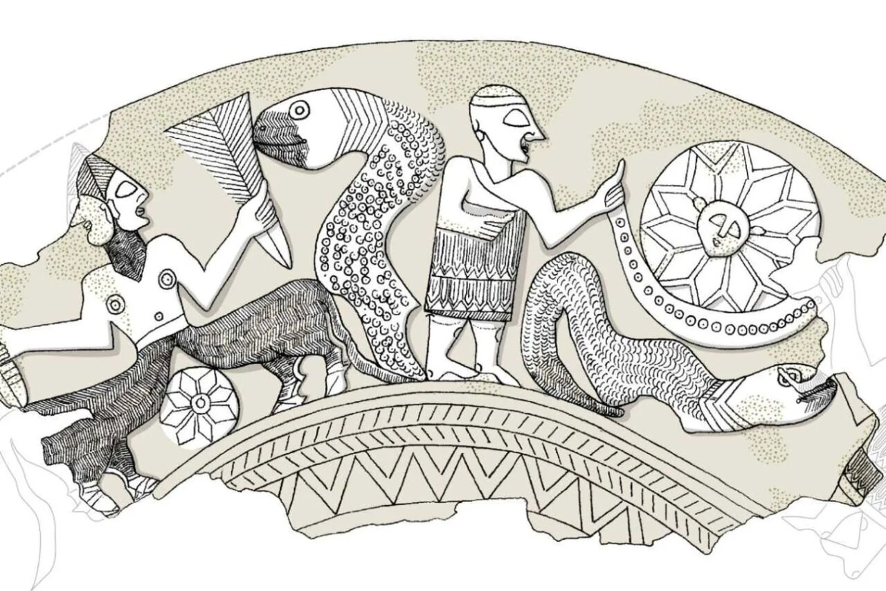 این جام نقرهای روایتگر قدیمیترین قصه آفرینش جهان است | عکس