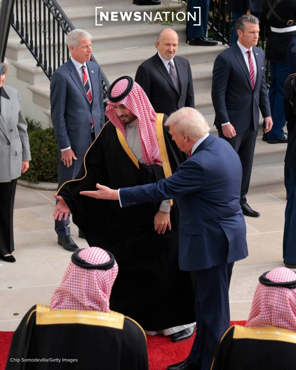 تصاویری ویژه از دیدار ترامپ و بنسلمان، ولیعهد عربستان