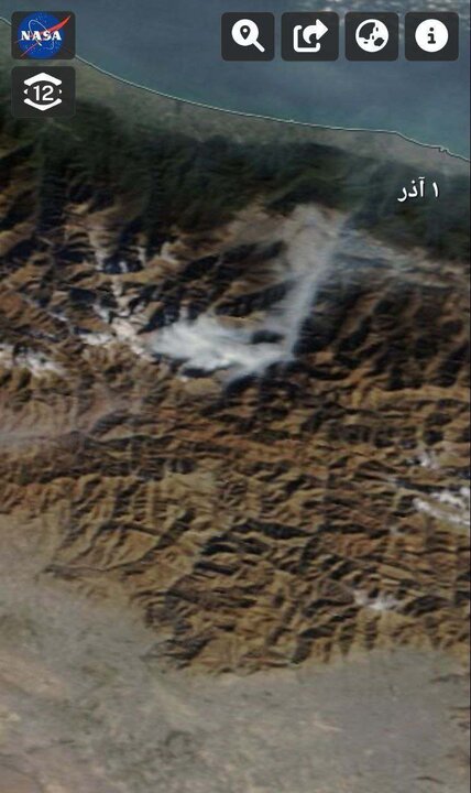 تصاویر ناسا از محل آتش سوزی جنگل الیت