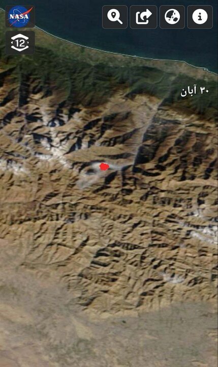 تصاویر ناسا از محل آتش سوزی جنگل الیت