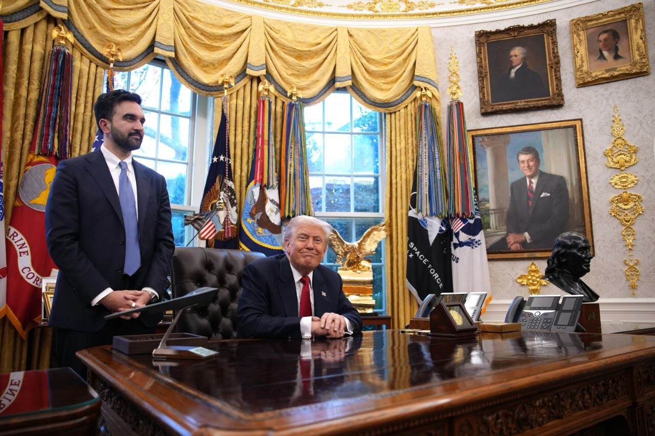 دیدار صمیمانه پس ار ماهها دشمنی و مشاجره؛ ترامپ و ممدانی در کاخ سفید | تصاویر