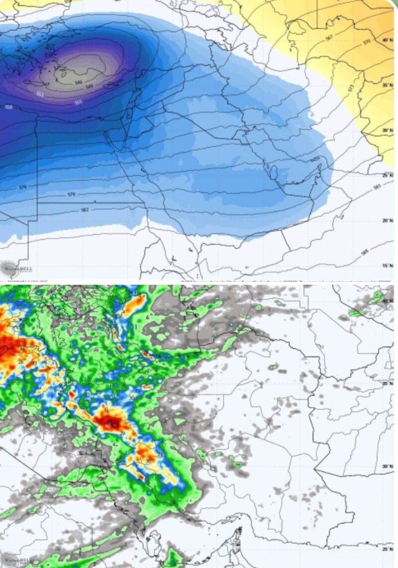 انتظارها برای بارشهای فراوان تمام شد | ورود توده بارشی و سرد پرتوان به کشور