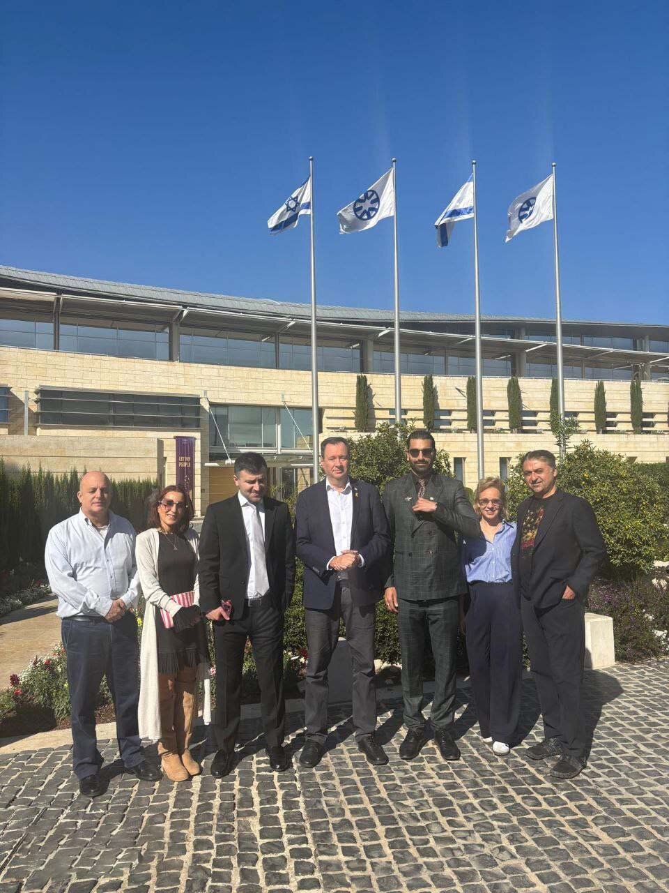 کاترین شکدم در وزارت خارجه اسرائیل | تصاویر