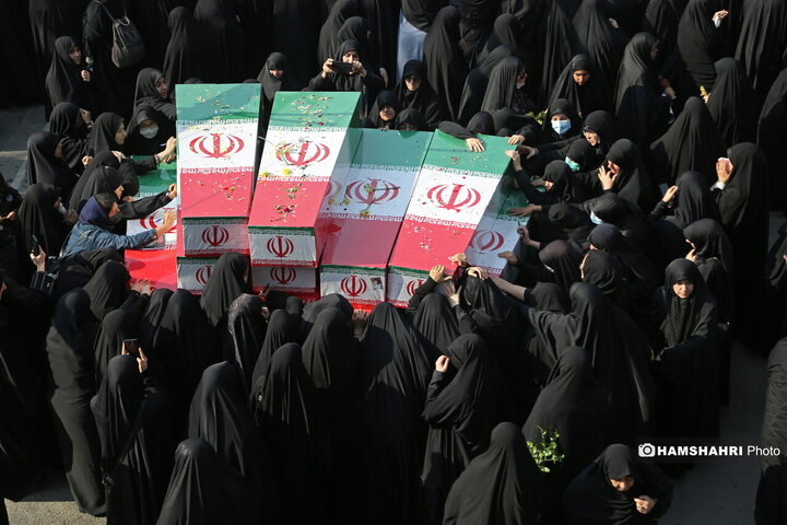 تشییع ۱۰۰ شهید گمنام دفاع مقدس