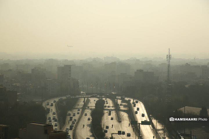 هشدار نارنجی آلودگی هوای تهران