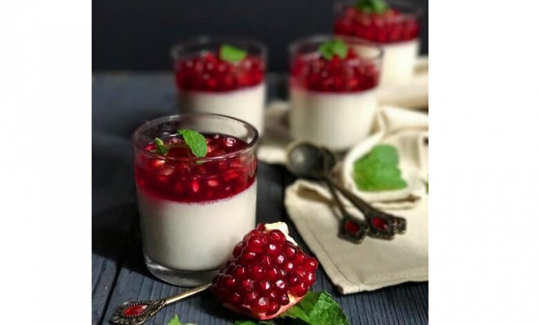 پاناکوتای انار؛ دسر مخملی یلدایی برای سفره های مهمونی پاییزی