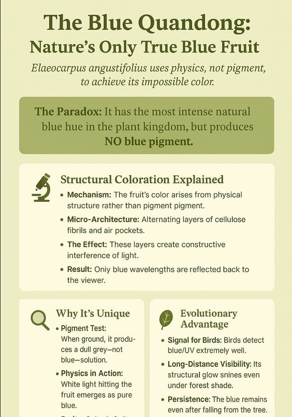 میوهای به رنگ آبی؛ یک استثنای تکاملی | عکس