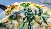 گراتن اسفناج با پنیر؛ شام سبک و مجلسی که طعم آن غافلگیرتان می کند