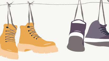 روش درست خشک کردن کفش‌ها پس از باران