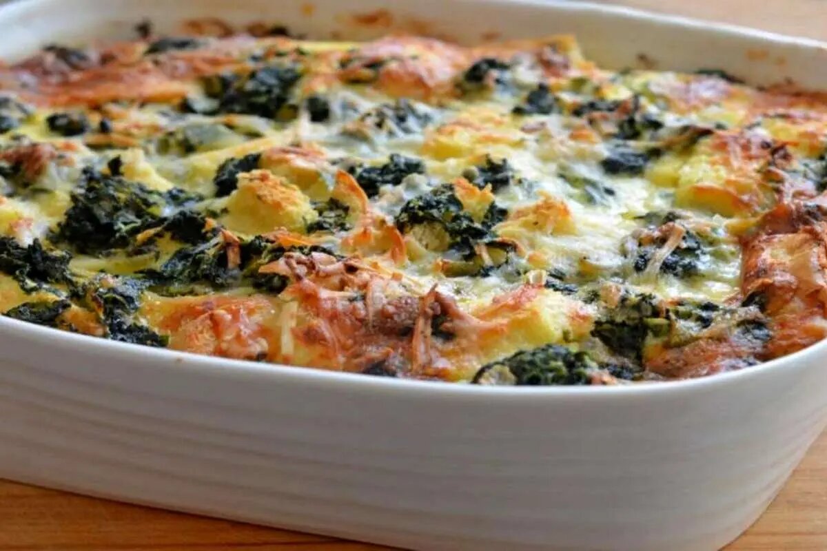 گراتن اسفناج با پنیر؛ شام سبک و مجلسی که طعم آن غافلگیرتان می کند