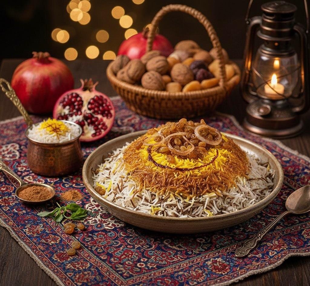 رشته‌پلو یلدایی ؛ غذای نمادینِ گره‌زدن به خیر و برکت
