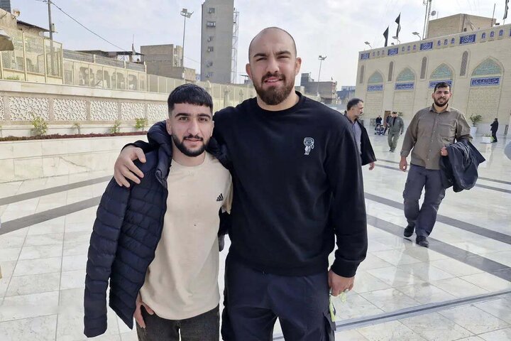 اعضای تیم ملی کشتی در زیارت عتبات عالیات و یادمان سردار شهید سلیمانی | تصاویر