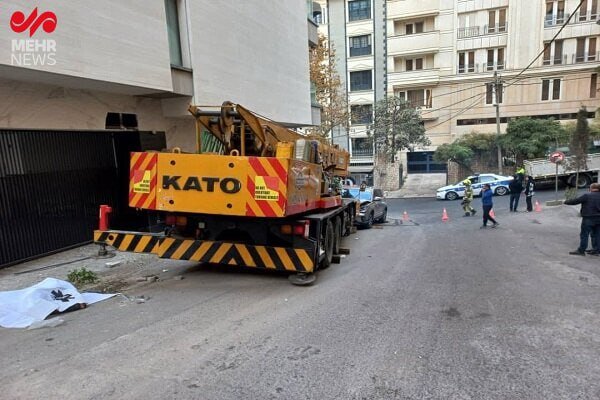 حرکت ناگهانی و مرگبار جرثقیل در خیابان شریعتی تهران فاجعه آفرید | تصاویر