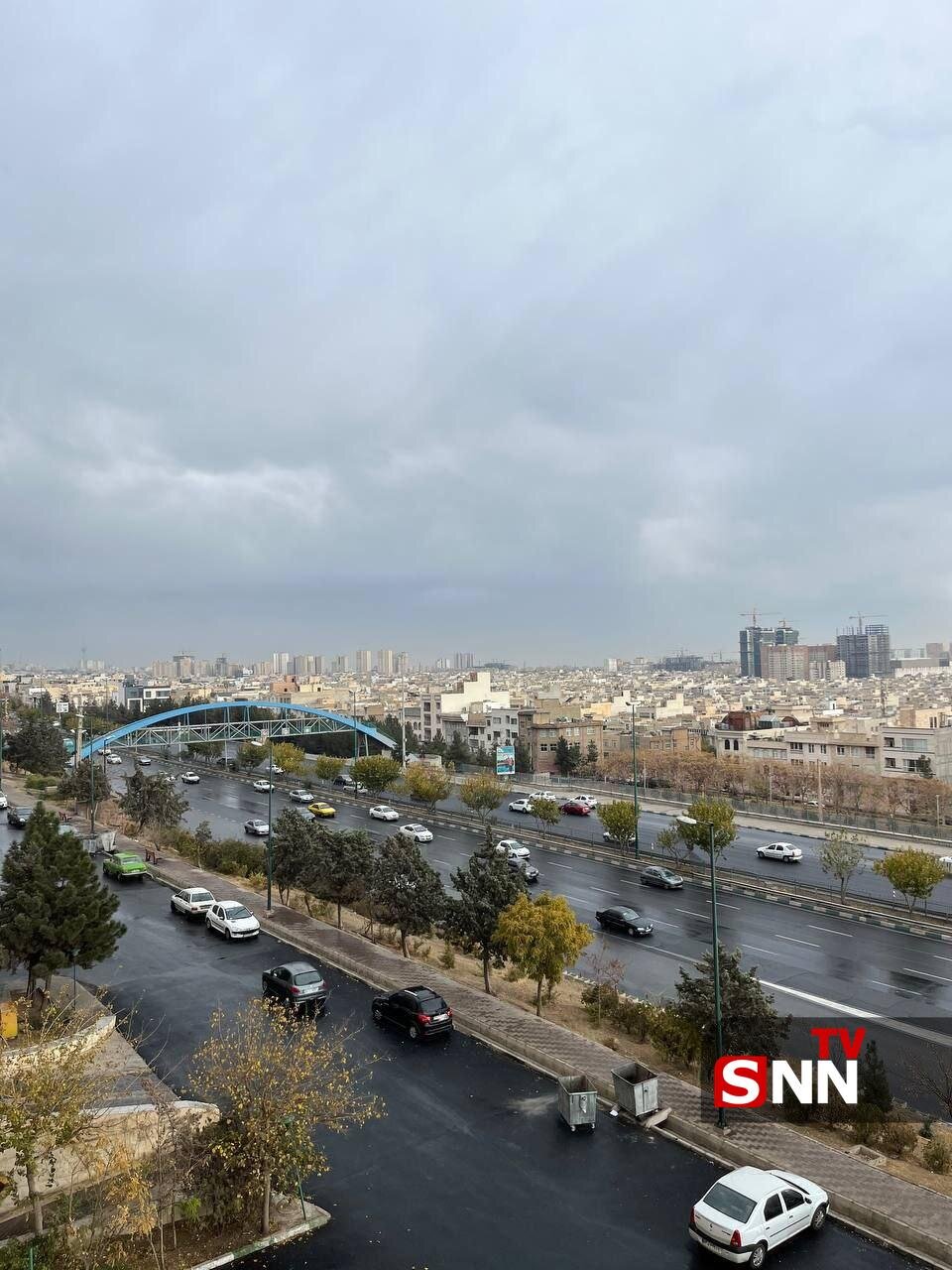 هوای تهران پس از نم باران دقایقی پیش | تصاویر