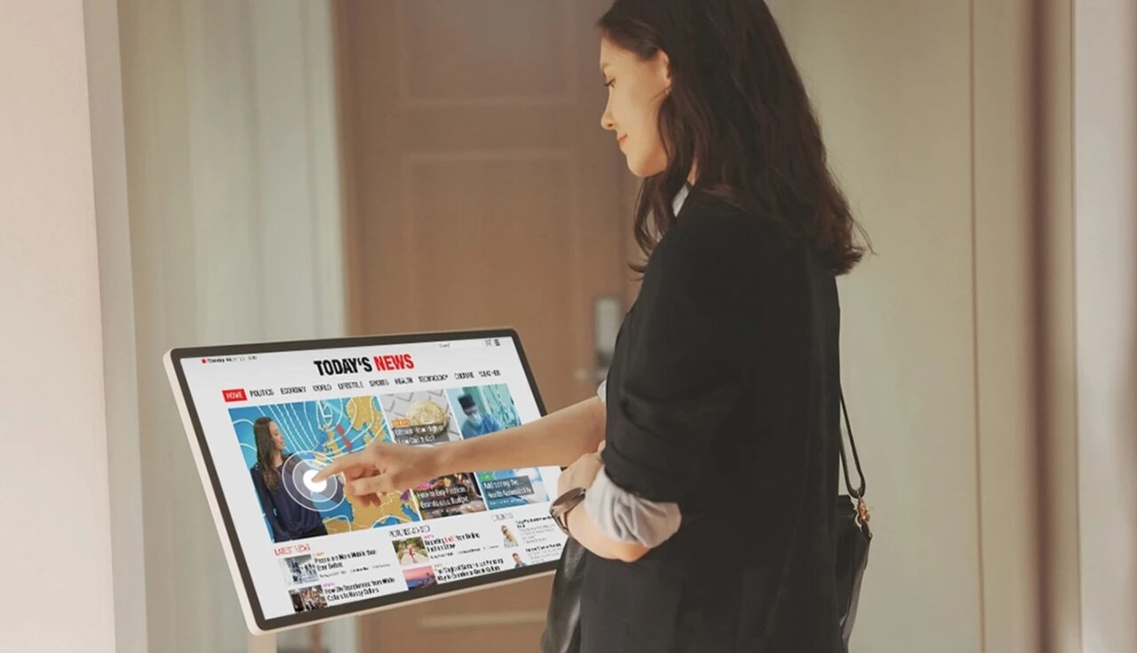 رونمایی رسمی از یک تلویزیون همراه در جزیره